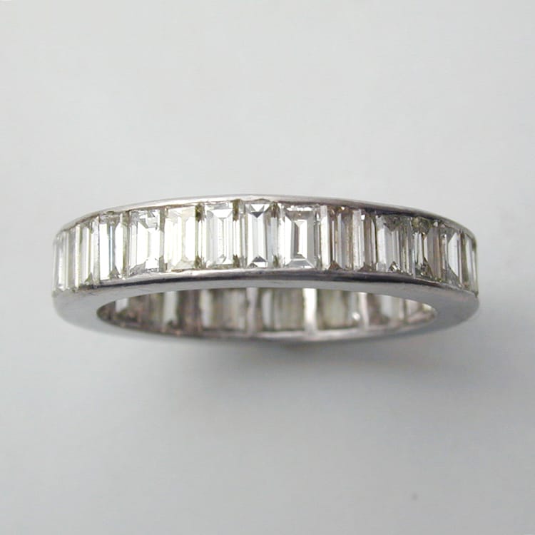 An Art Deco Baguette-cut Diamond Eternity Ring