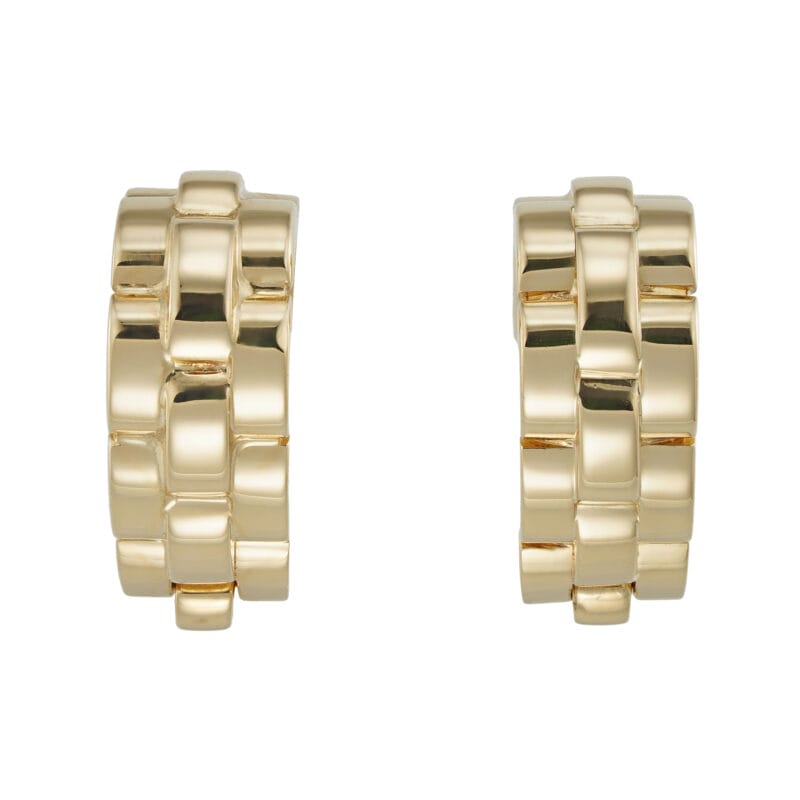 A Pair Of Yellow Gold Maillon Panthere Cufflinks By Cartier
