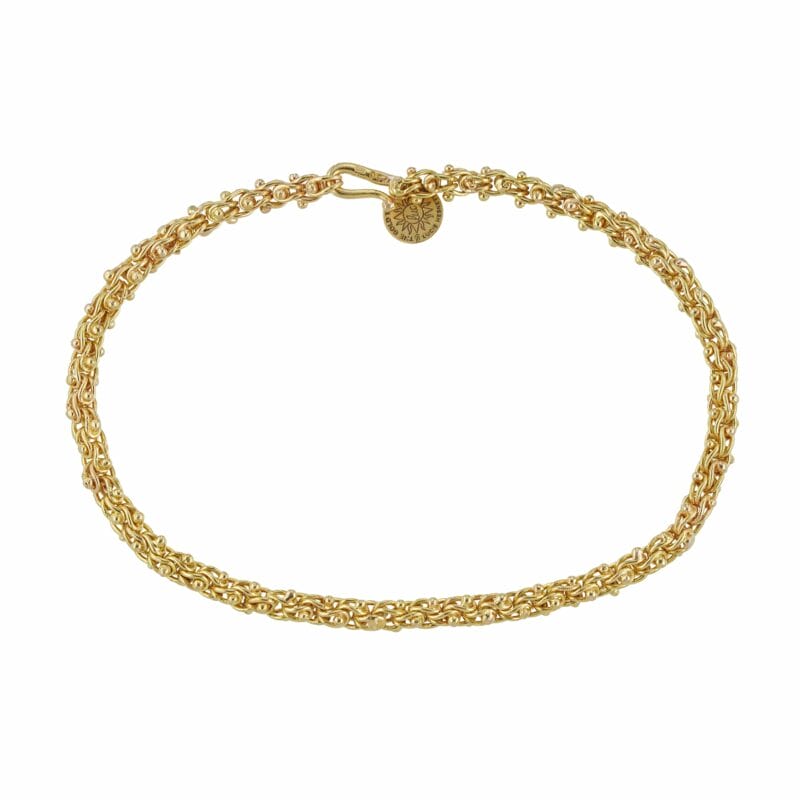 A Waterballet Gold Bracelet By Lucie Heskett Brem