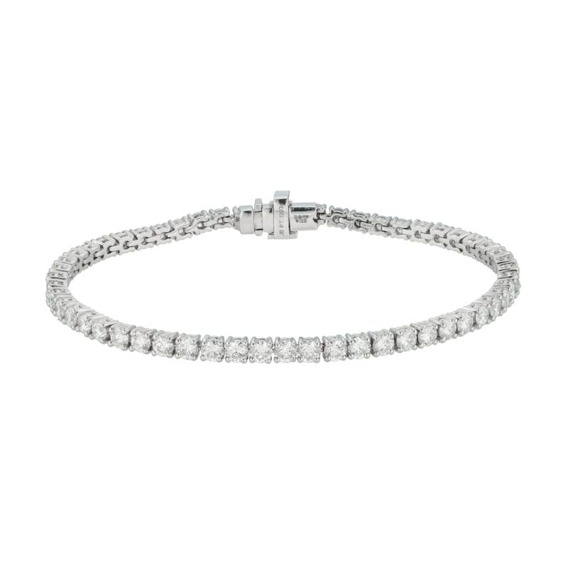 A diamond-set line bracelet