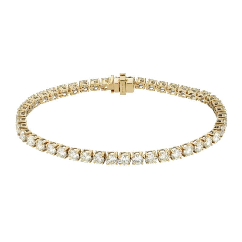 A diamond-set line bracelet