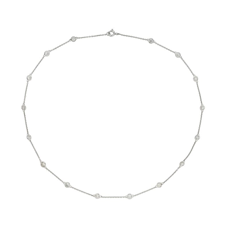 A diamond-set spectacle chain