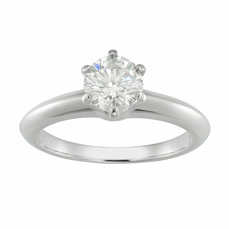 A Tiffany  & Co diamond solitaire ring