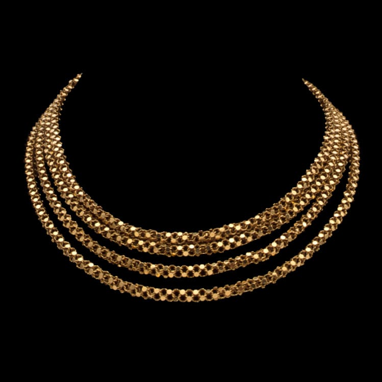 A Fancy Link 18ct Yellow Gold Guard Chain
