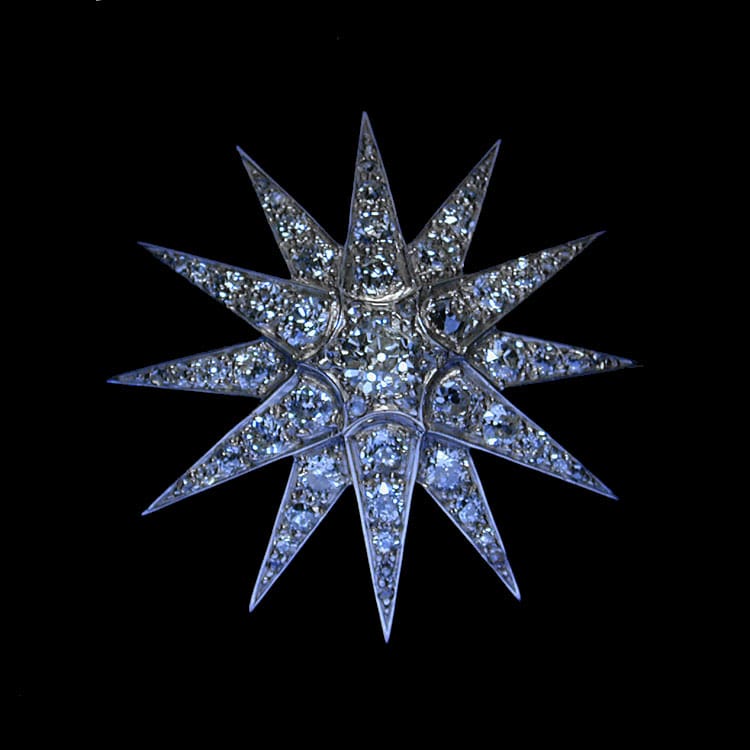 A Victorian Diamond Star Brooch