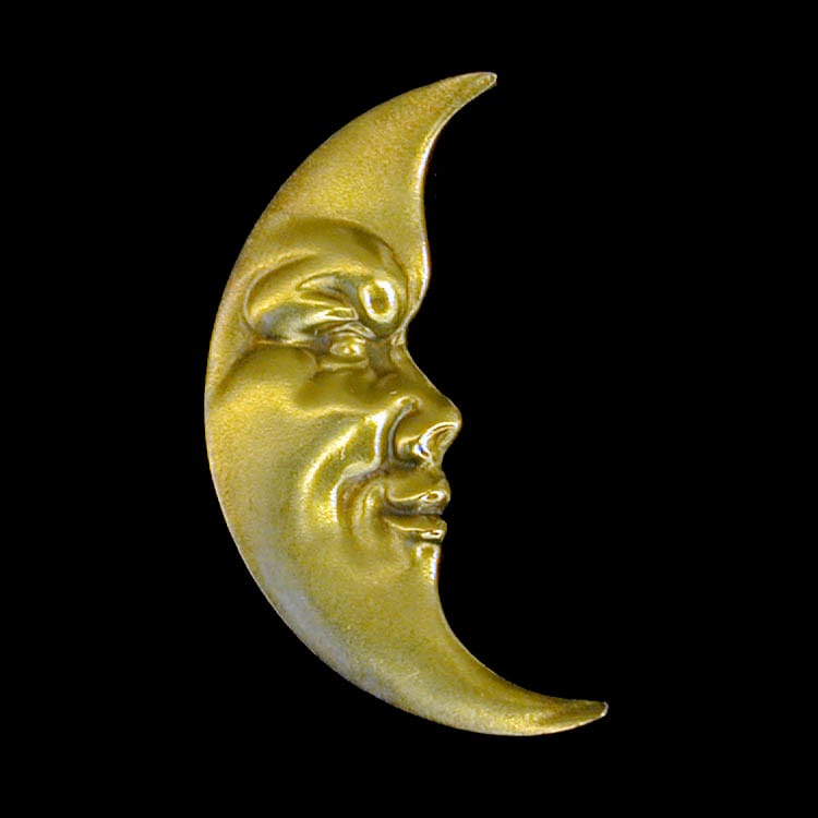 A Victorian Yellow Gold Novelty ‘man In The Moon’ Brooch