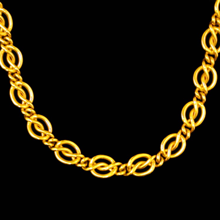 A Handmade 22 Carat Yellow Gold ‘cinderella’ Necklace,