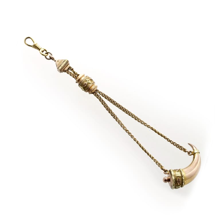 A Late Georgian Yellow Gold Hunting Horn Fob