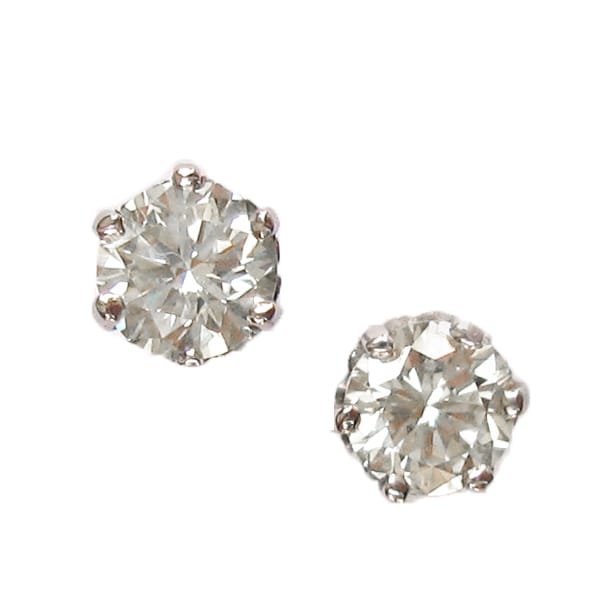 A Pair Of Diamond Stud Earrings