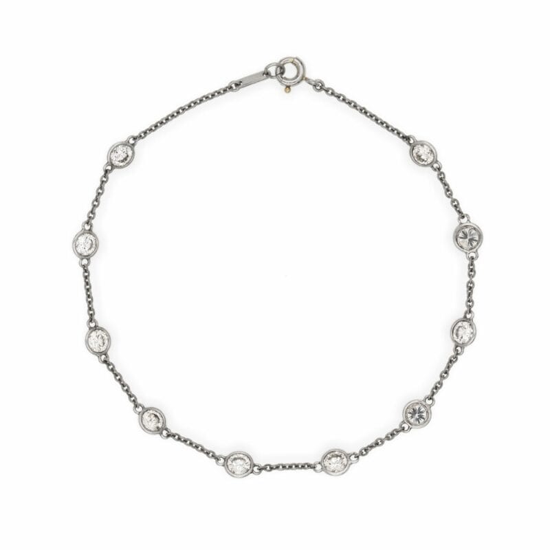 A Diamond-set Chain Bracelet