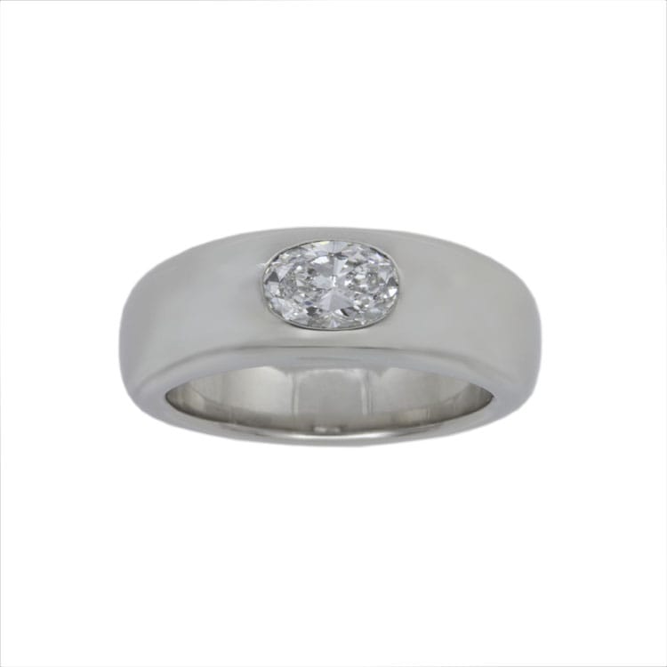 A Gypsy-set Diamond Ring