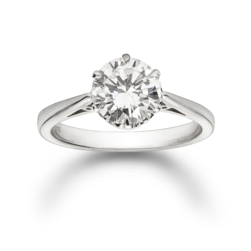 A Single Stone Solitaire Diamond Ring