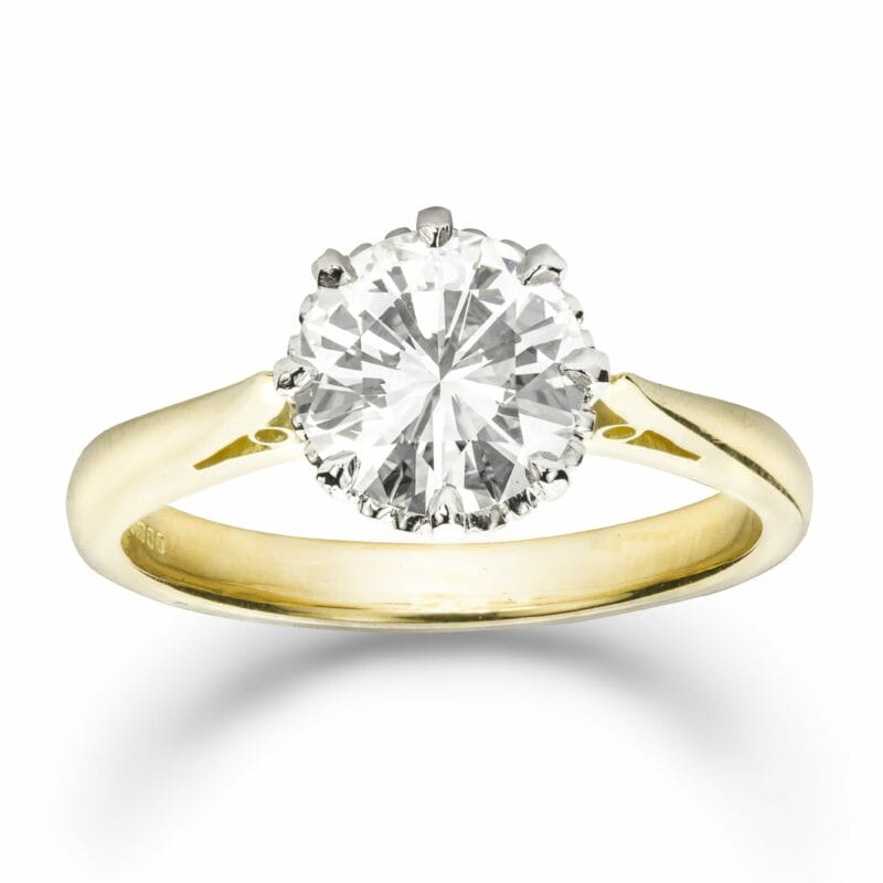 A Single Stone Diamond Solitaire Ring