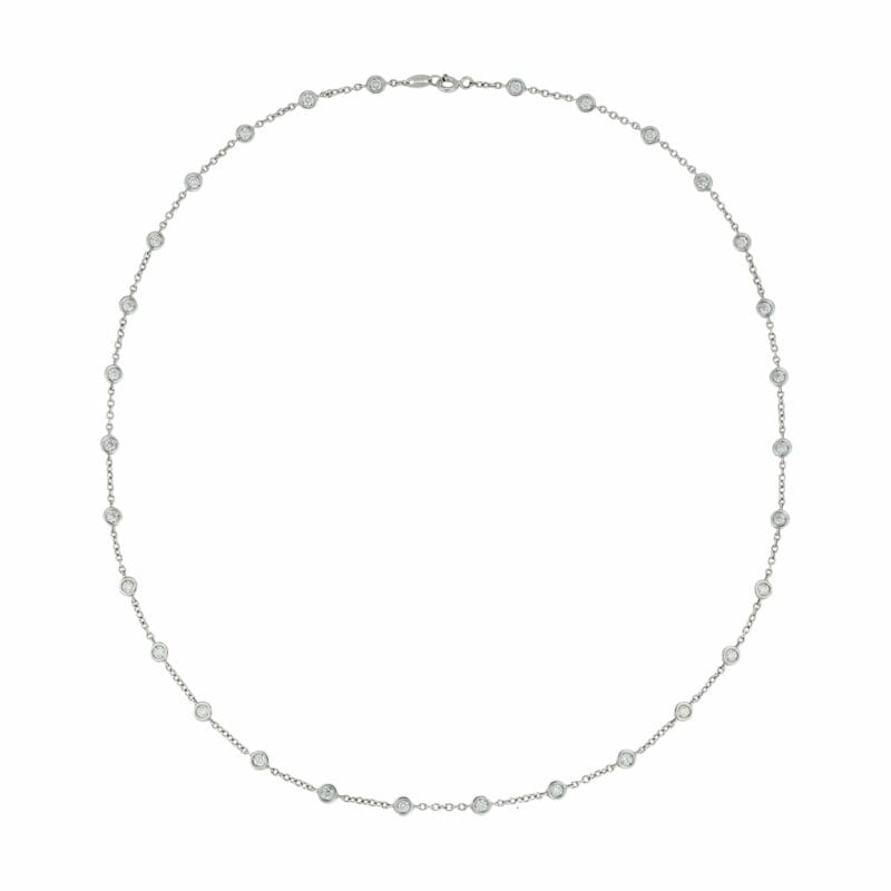 A Spectacle Set Diamond Chain Necklace