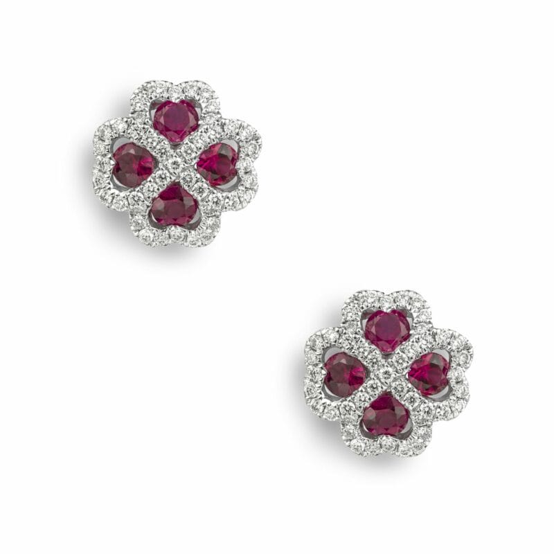 A Pair Of Diamond And Ruby