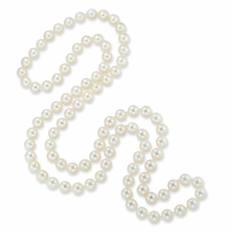 A Long Pearl Necklace