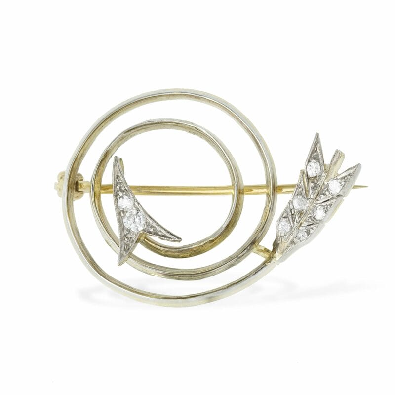 A Turn-of-the-century Spiral Arrow Brooch