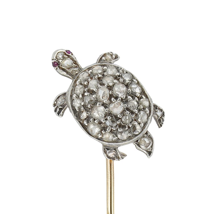A Late Victorian Turtle Stick-pin