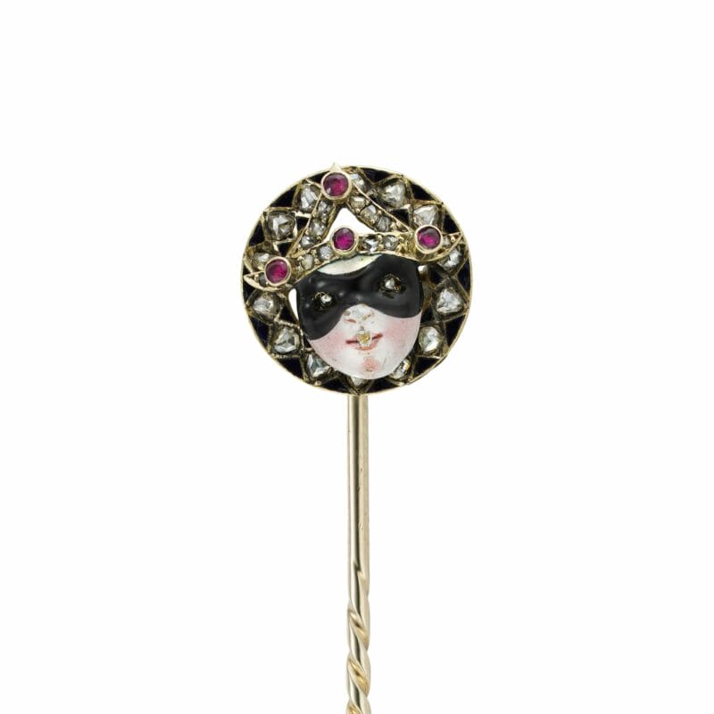 A Late Victorian Jester Stick-pin