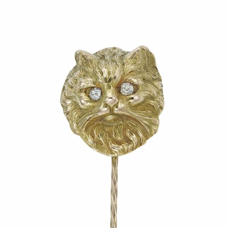 A Late Victorian Cat Stick-pin