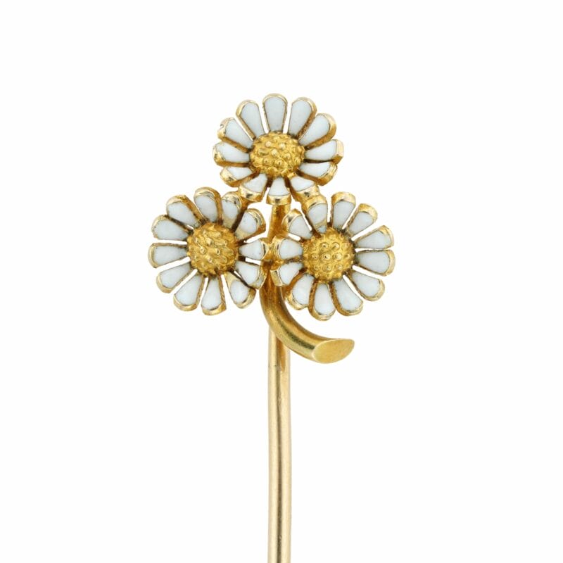 An early 20th century daisy stick-pin