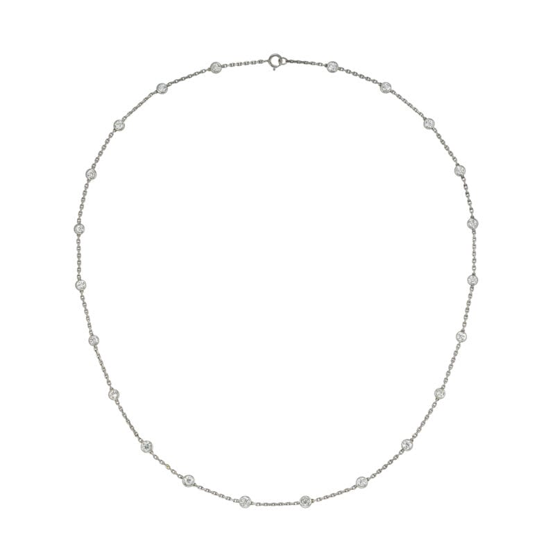 A diamond-set spectacle chain necklace