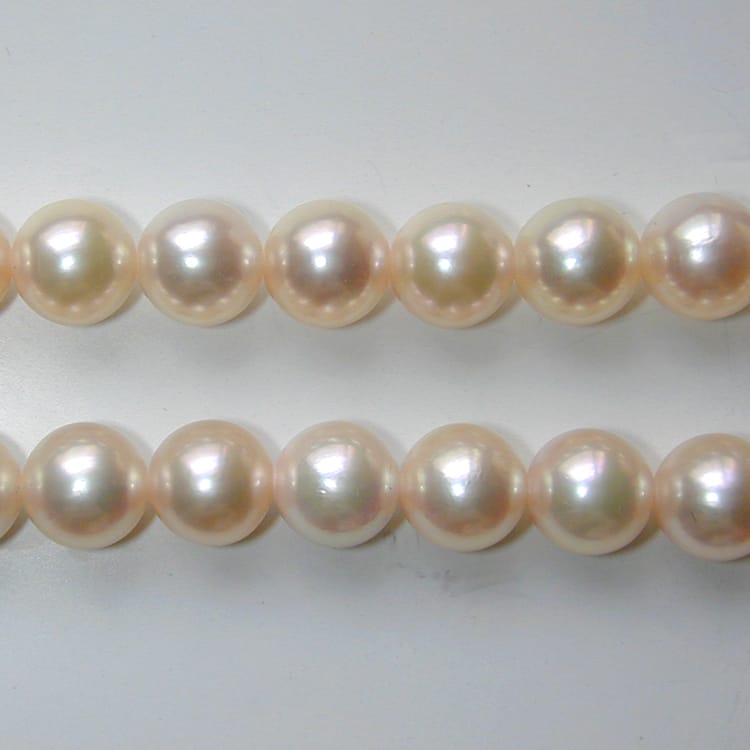 A Single Row Of 45 9 – 9.5mm Cultured Pearls