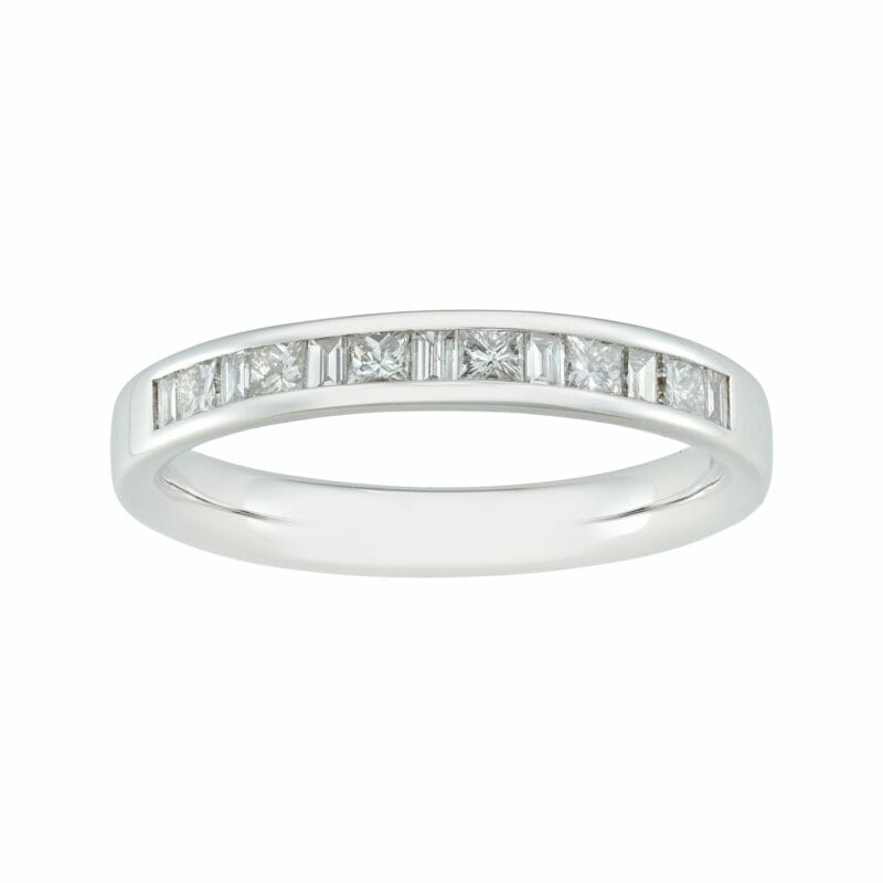 A Diamond-set Half Eternity Ring