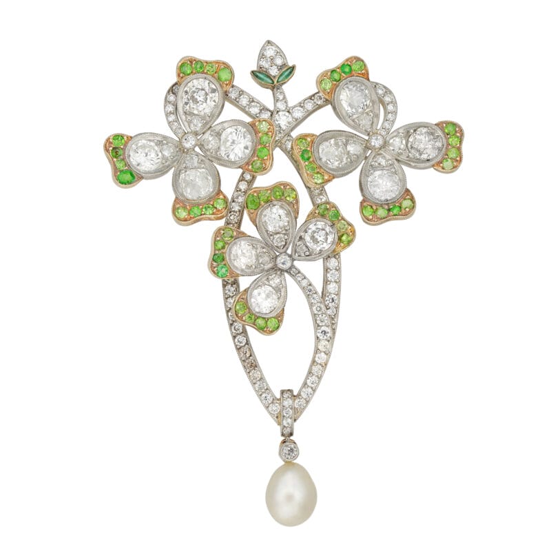 A four-leaf clover pendant attributed to Lacloche Frères