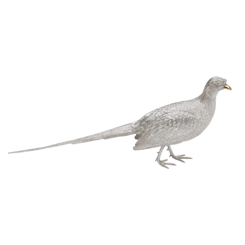 An Elizbeth II Silver Cock Pheasant