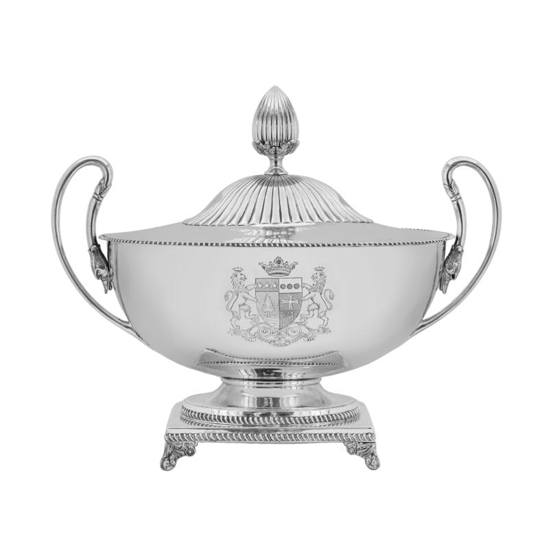 An important George III silver soup tureen, London 1813