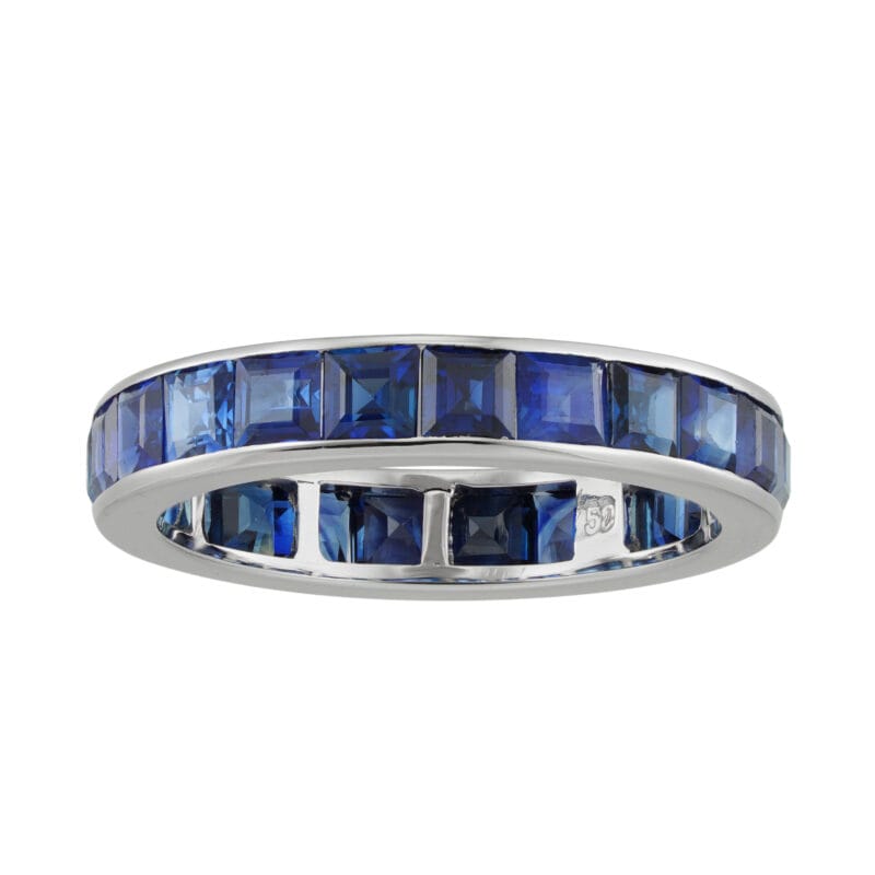 A sapphire full eternity ring