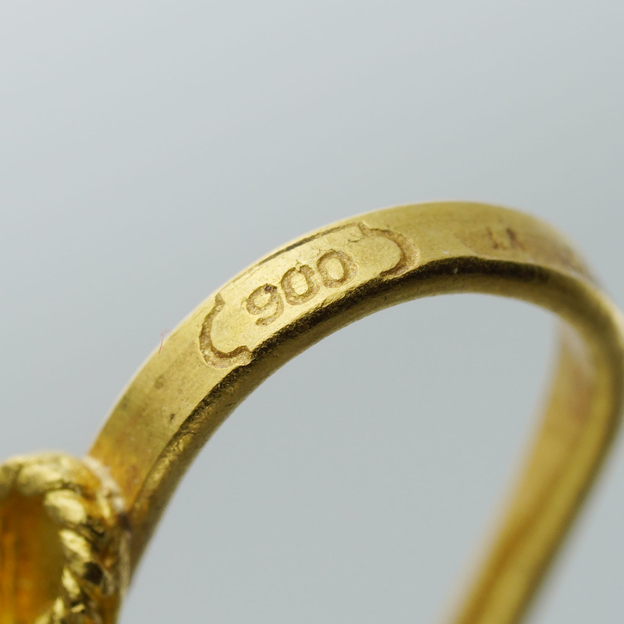 A Pair Of Gold Elongated Triangle Drop Earrings By Akelo – Bentley