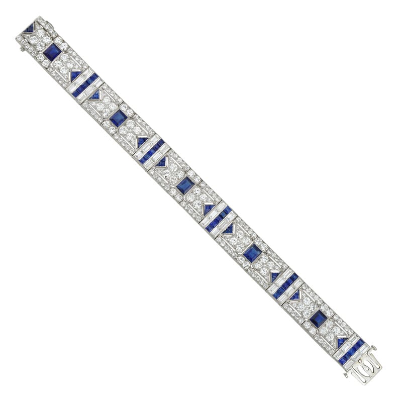 A Belle Epoque Sapphire And Diamond Bracelet – Bentley & Skinner